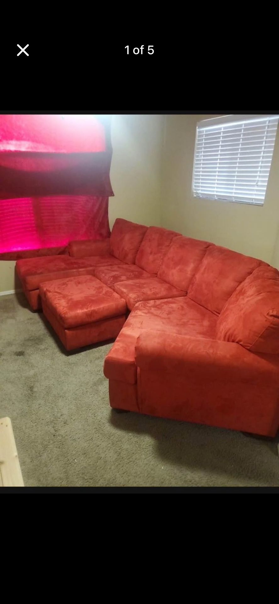 Red Sectional Sofa