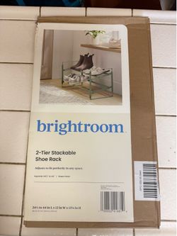 Brand New Brightroom 2-Tier Stackable Shoe Rack