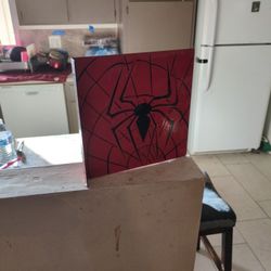 Free To A Little Boy Who Likes Spiderman Wall Sign Custom Made. 