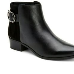 Alfani Suede And Leather Booties