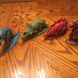 Vintage Sinclair Oil Company Dinoland Dinosaurs 1964 Worlds Fair Made of wax
