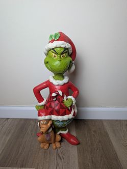 Jim Shore Grinch with Max Large Figurine