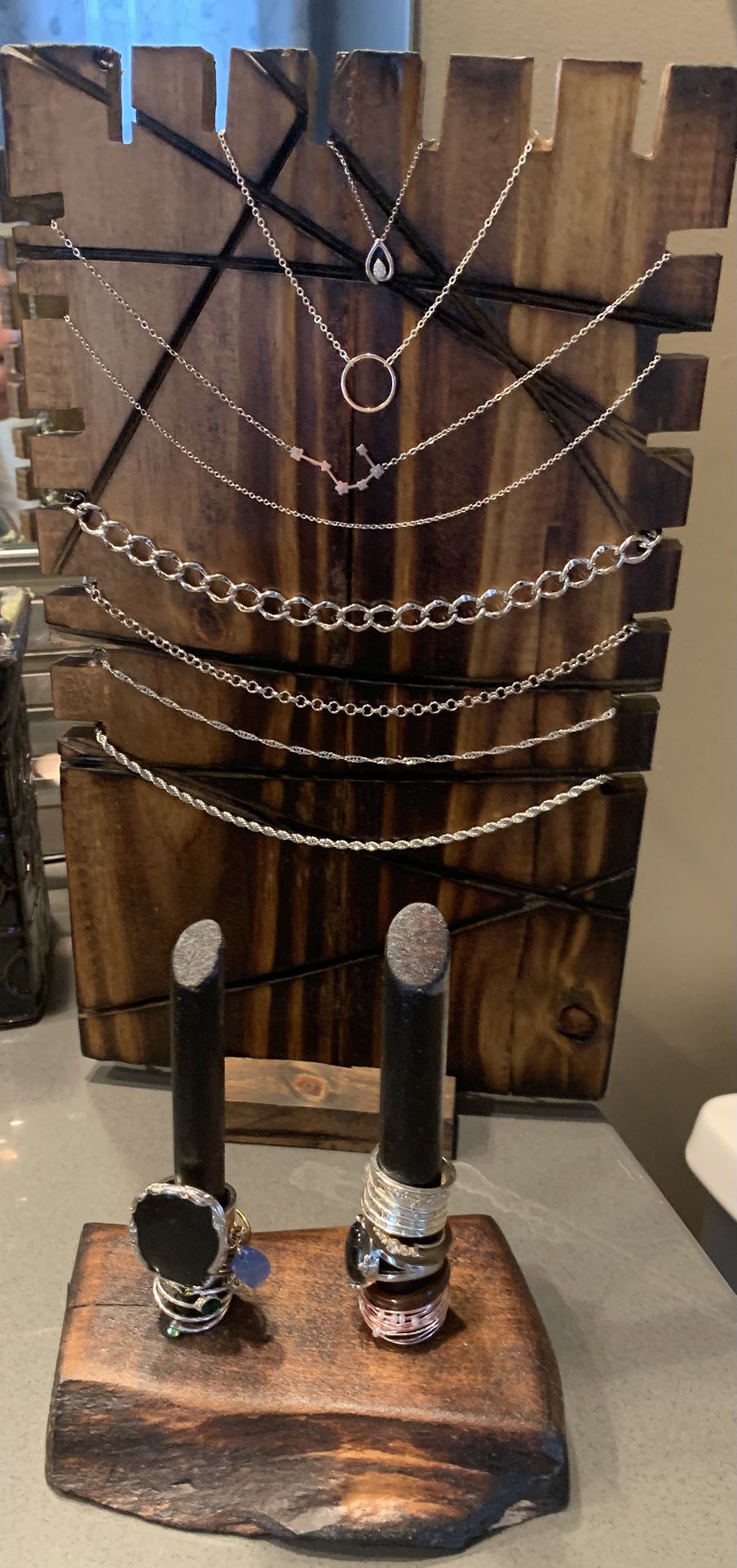 Necklace And Ring Holder Combo