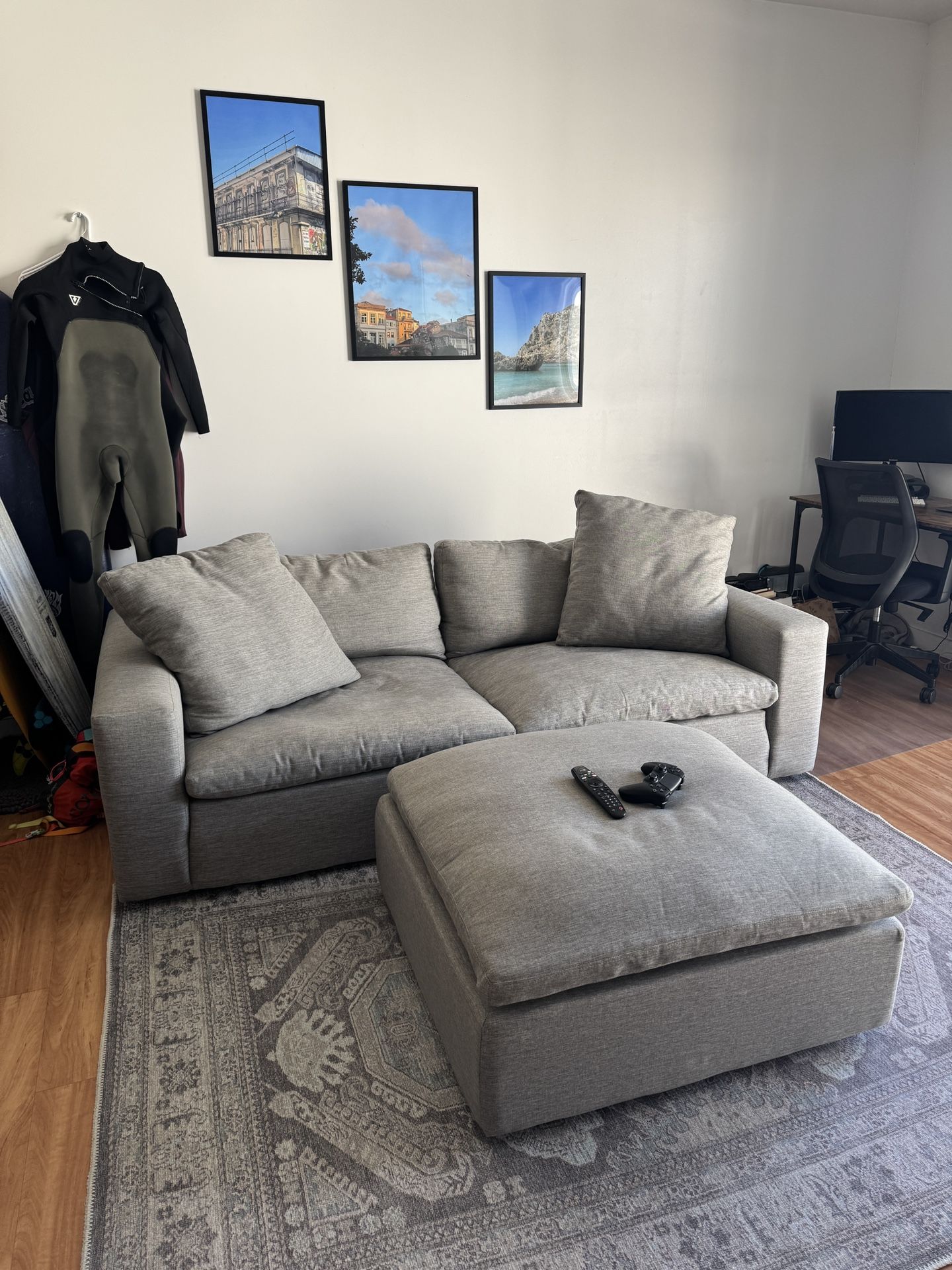 Utopia Sofa & Ottoman (Living Spaces)