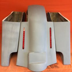 Harley Davidson 4″ Extended Stretched Saddlebags & Replacement LED Fender 89 – 08