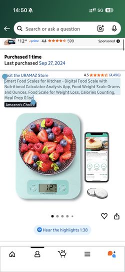 Smart Food Scales for Kitchen
