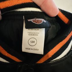 Infant/Toddler Authentic Harley Davidson Leather Jacket 