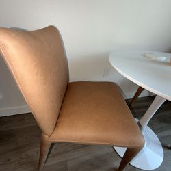 Four Hands - Monza Heritage Camel Leather Dining Chair Set of 2