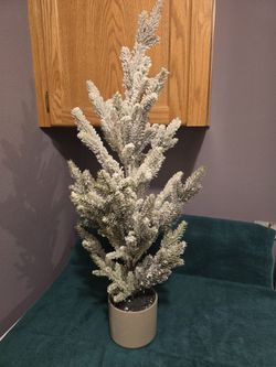 Frosted Artificial Christmas Tree Decoration