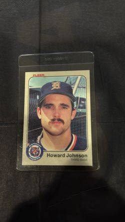 Fleer Howard Johnson Detroit Tigers Baseball Card