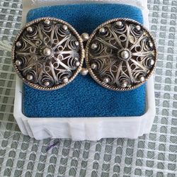 Vintage Euro Sterling Silver Broach 