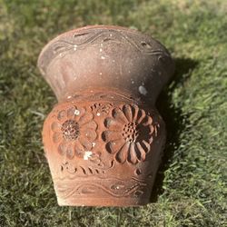 Flat Back Terracotta Hanging Wall Pot 