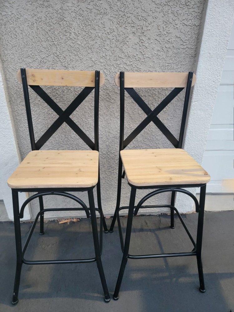 X-Back Bar Stools 2 Pieces