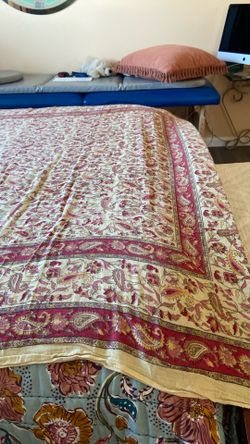 Fall Cotton Bead Spread Or Table Cloth