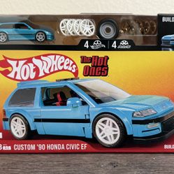 Hot Wheels Mattel Brick Shop Speed Series Custom '90 Honda Civic EF The Hot Ones