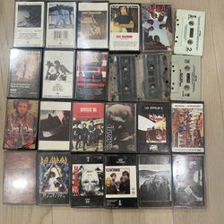 Cassette Tapes Lot Music Rock, Classics, Rap 