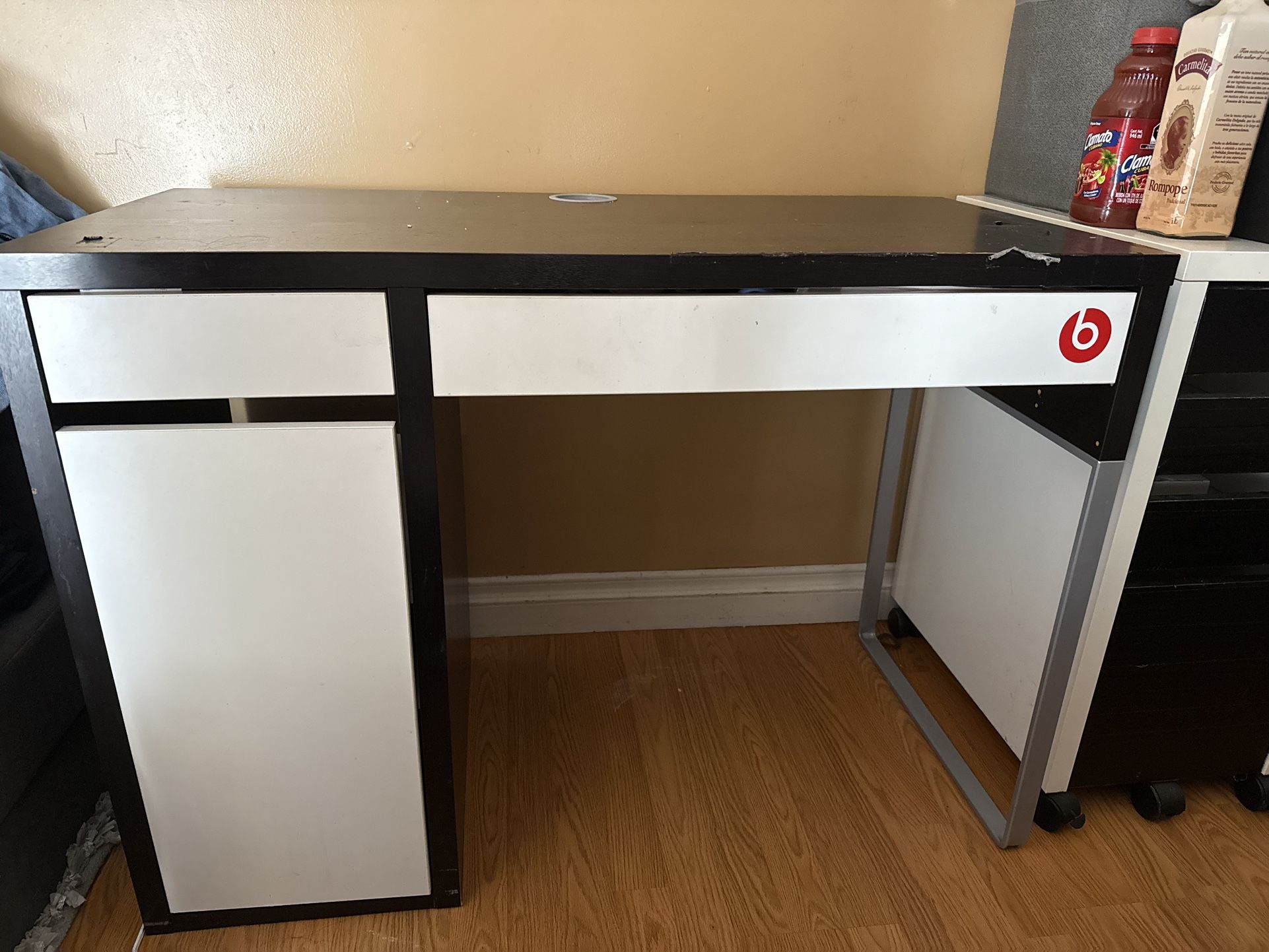 IKEA Desk Black And White