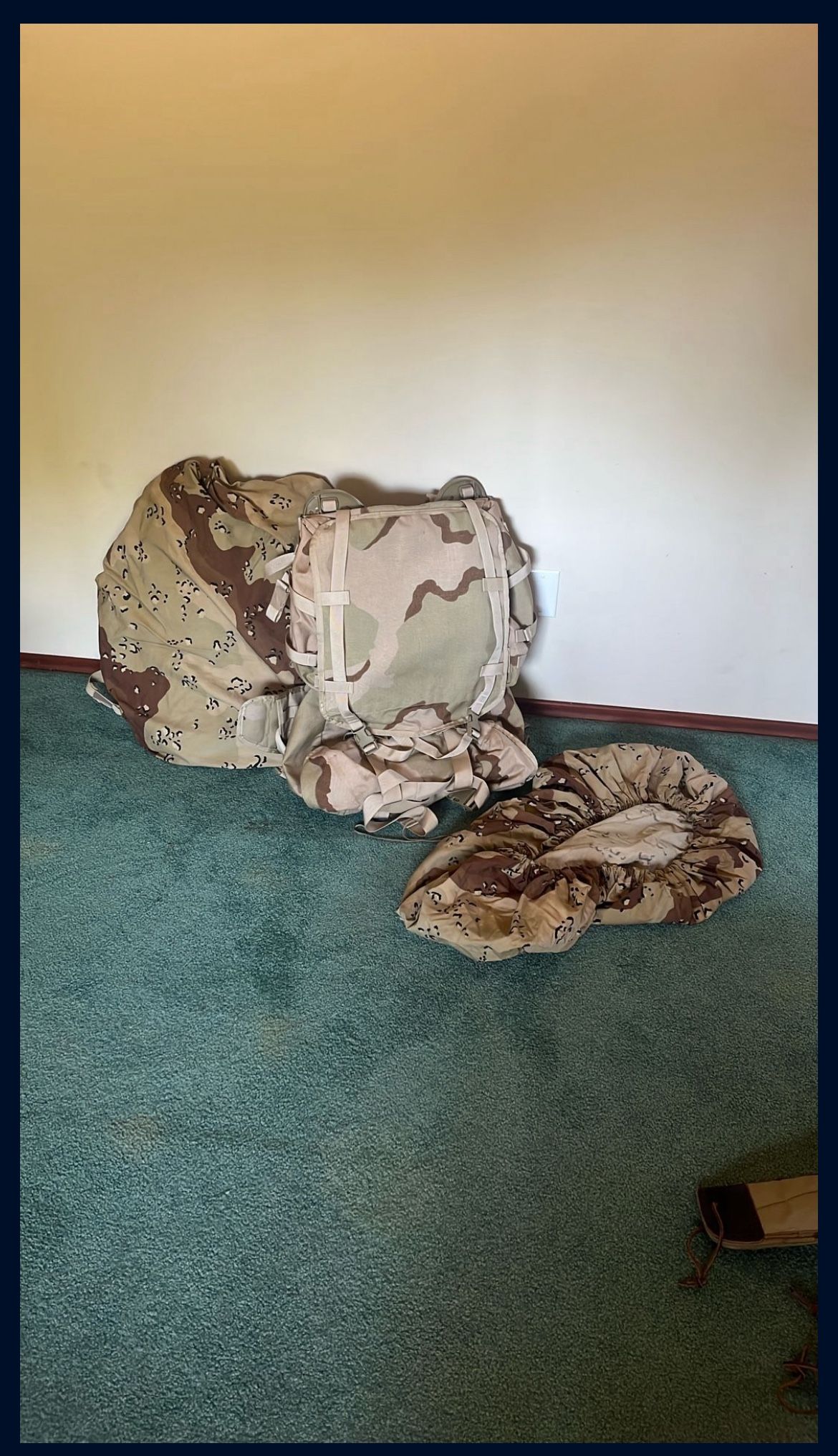 Military DCU Camo Ruck Sack Backpack Authentic Military Issue In Like New Condition