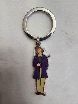 Wonka Character Keychain – Figure Design with Cane