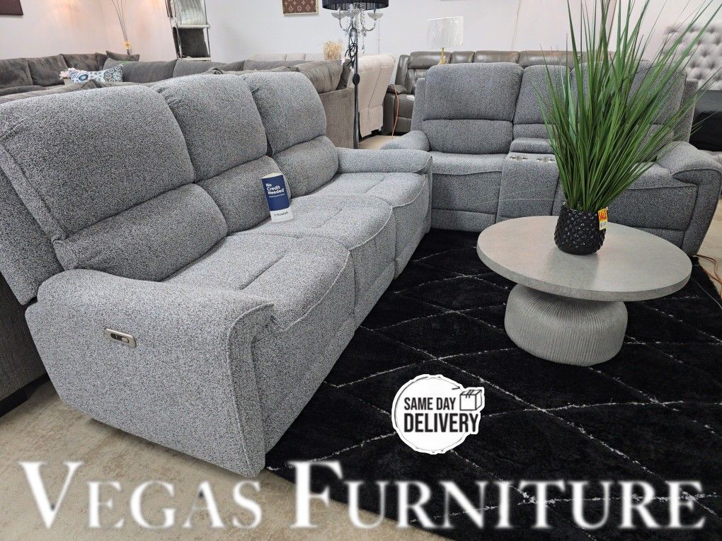SOFA SET 2PC POWER RECLINERS