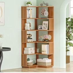 Tribesigns 6 Tier Corner Bookshel