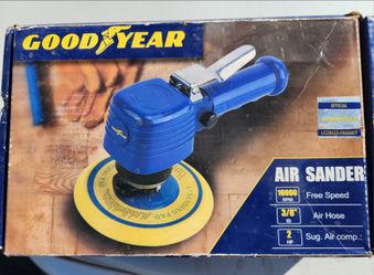 6" Goodyear Air Sander 10000 RPM 3/8" Air hose 2HP