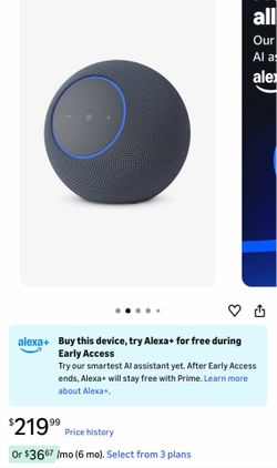 New Amazon Echo Studio (newest model), compact design, immersive spatial audio and Dolby Atmos, with Alexa+ Early Access, Graphite