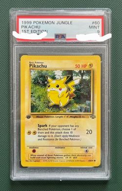 Pokemon Pikachu 1st edition mint psa