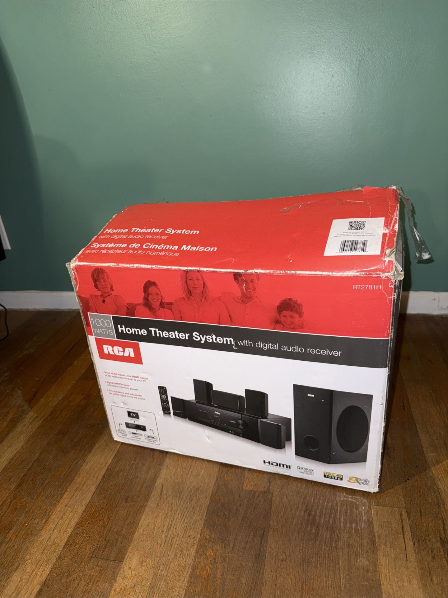 RCA RT2781H 5.1 Dolby Digital HDMI Home Theater System - New Open Box