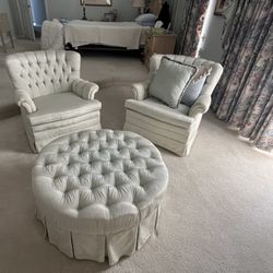 Chair And Ottoman Set