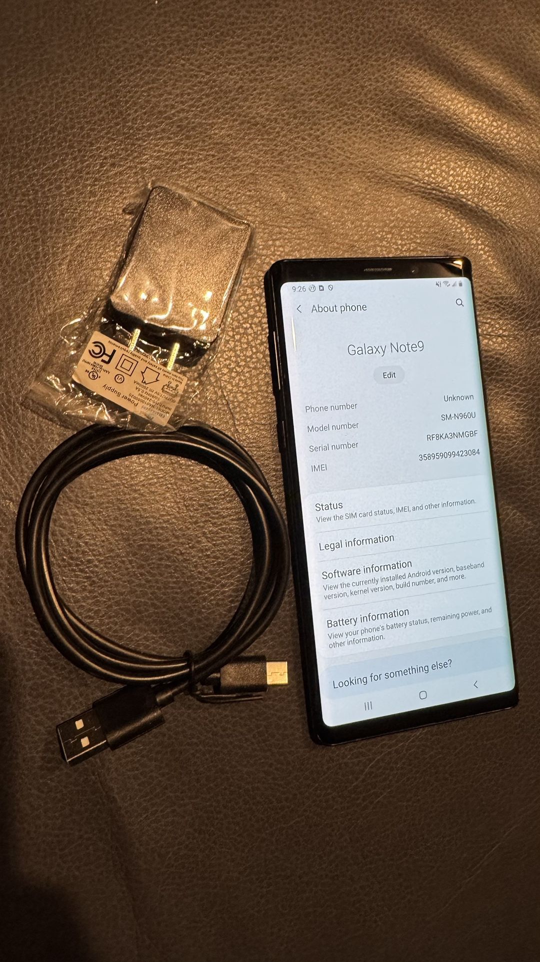 Samsung Galaxy Note 9 Unlocked 128GB 6GB Black SM-N960U1