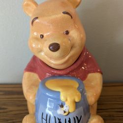 1990’s Simply Pooh Cookie Jar- Vintage Disney Winnie the Pooh Honey Pot Cookie Jar