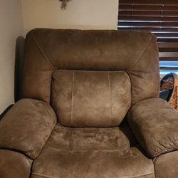 2 Recliners And 1 Extra Replacement Cover.