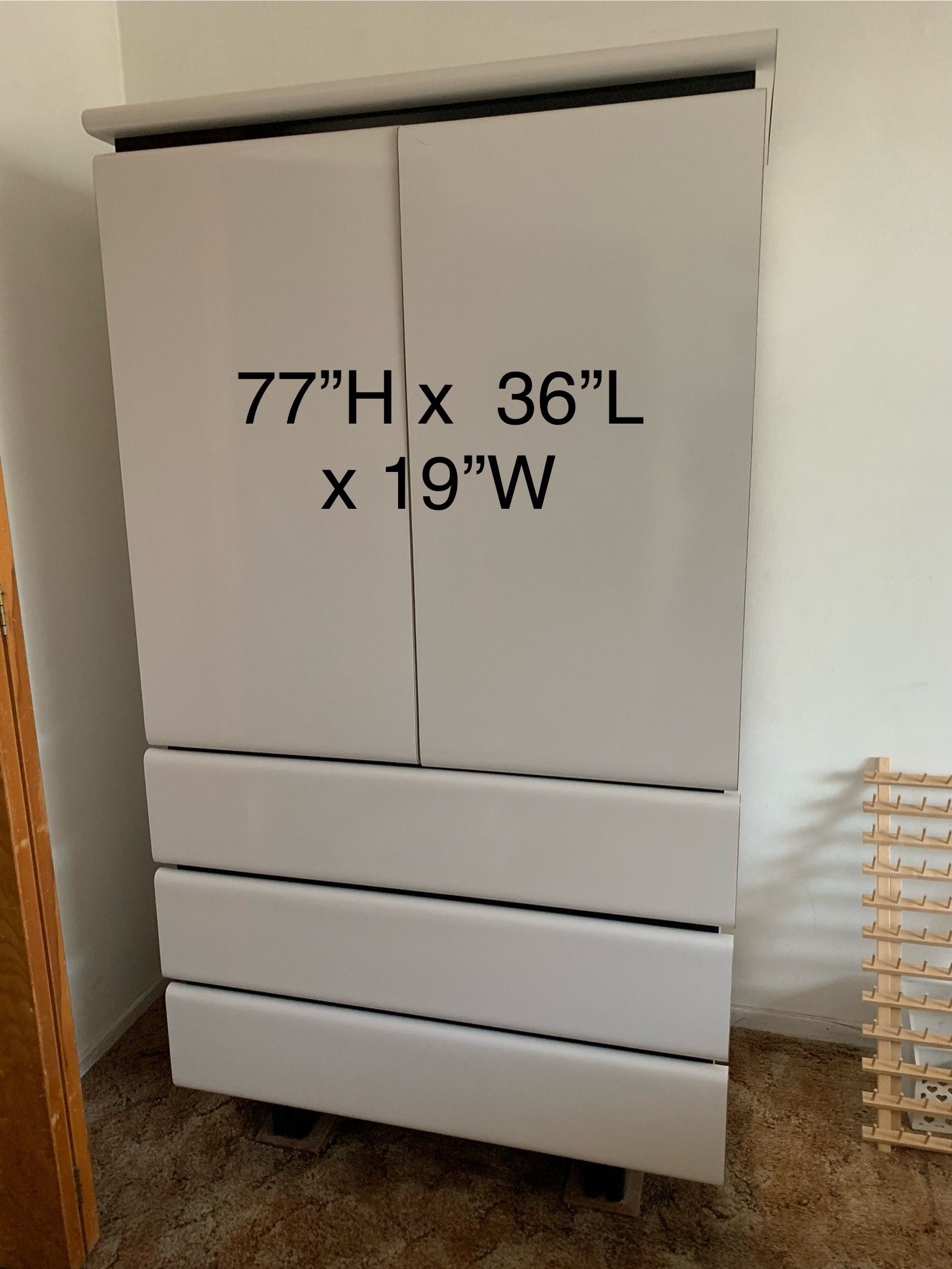 White Bedroom Set  - $100