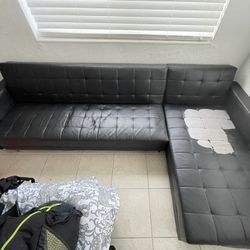 SLEEP COUCH SECTIONAL  Black