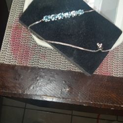 December Birthstone Ankle Biacelet