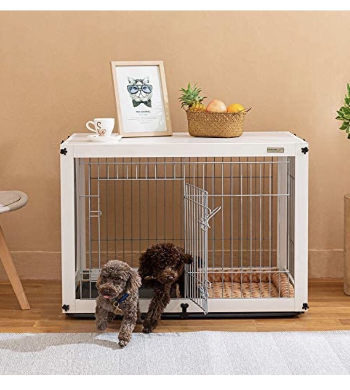 Dog Crate With Slide Tray