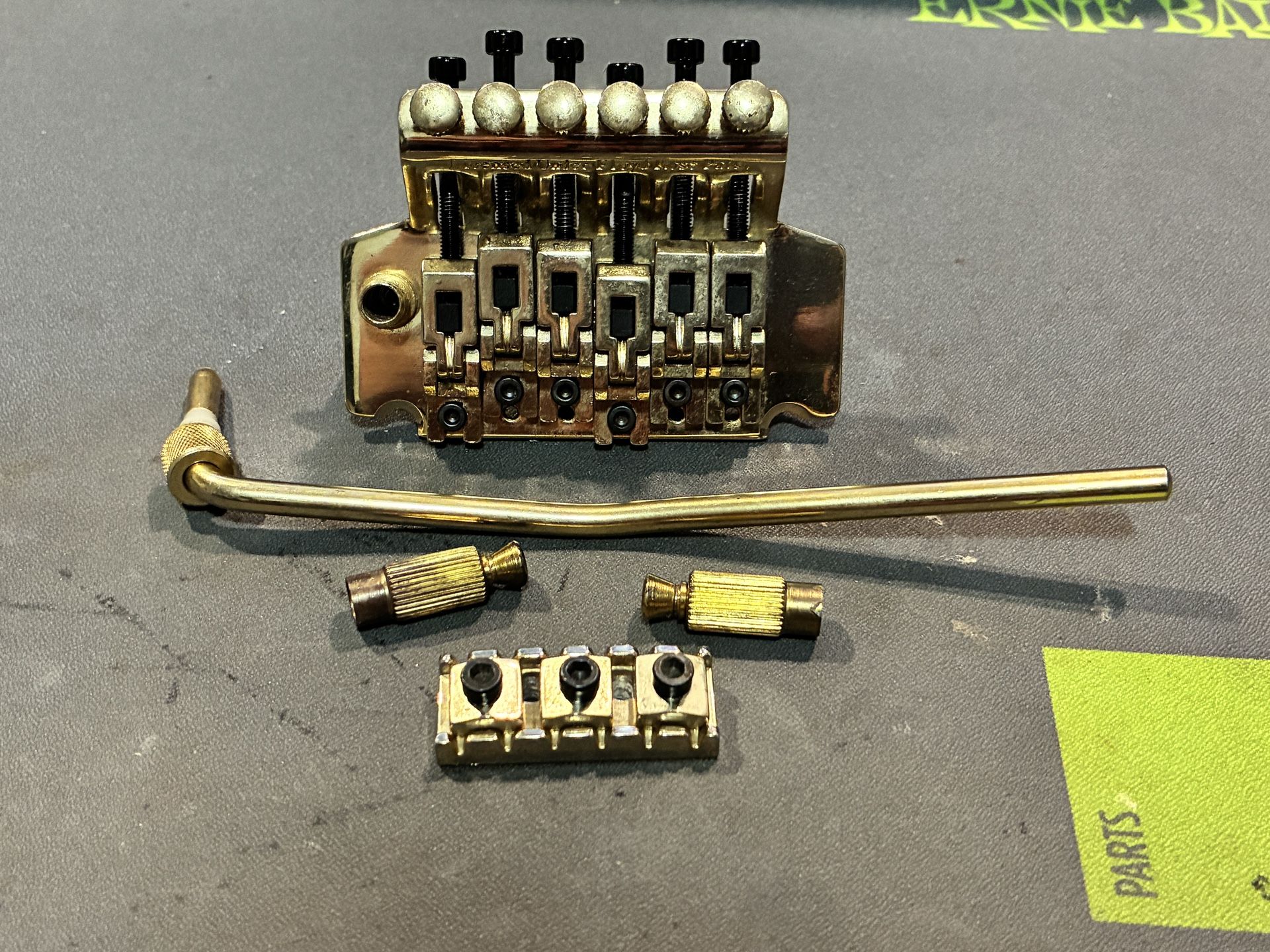 Licensed Floyd Rose Bridge - Gold