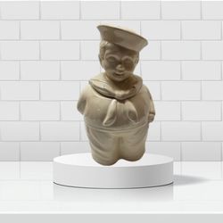 Vintage Shawnee Pottery Sailor Boy Cookie Jar 1940s