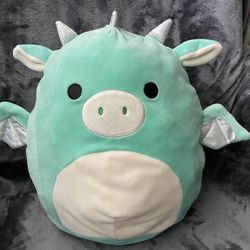 12” Squishmallow Teal Dragon Plush Toy NWOT**Shipping Available. Message For Details**