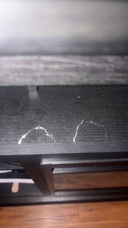 Black TV stand
