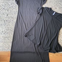Lularoe Black Medium M Long Dress XS (fits Like S/M) Shirt