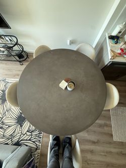 Large Concrete Dining Table