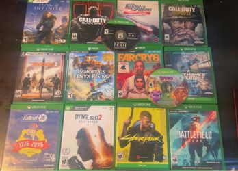 Xbox one games n series s games bundle