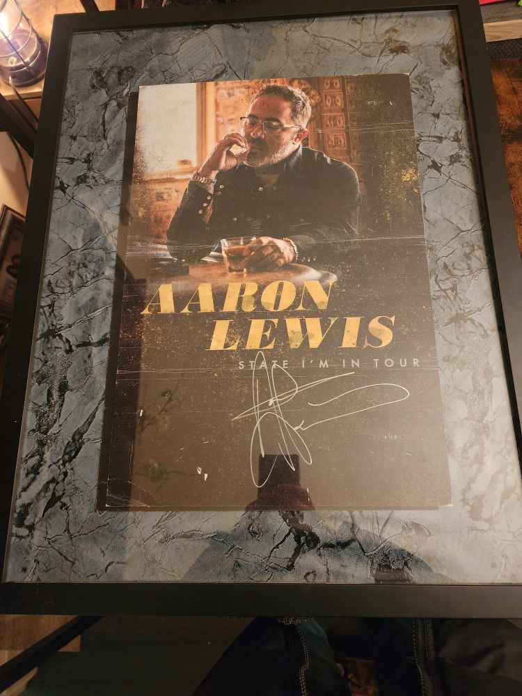 Aaron Lewis Autographed  State I'm In Tour