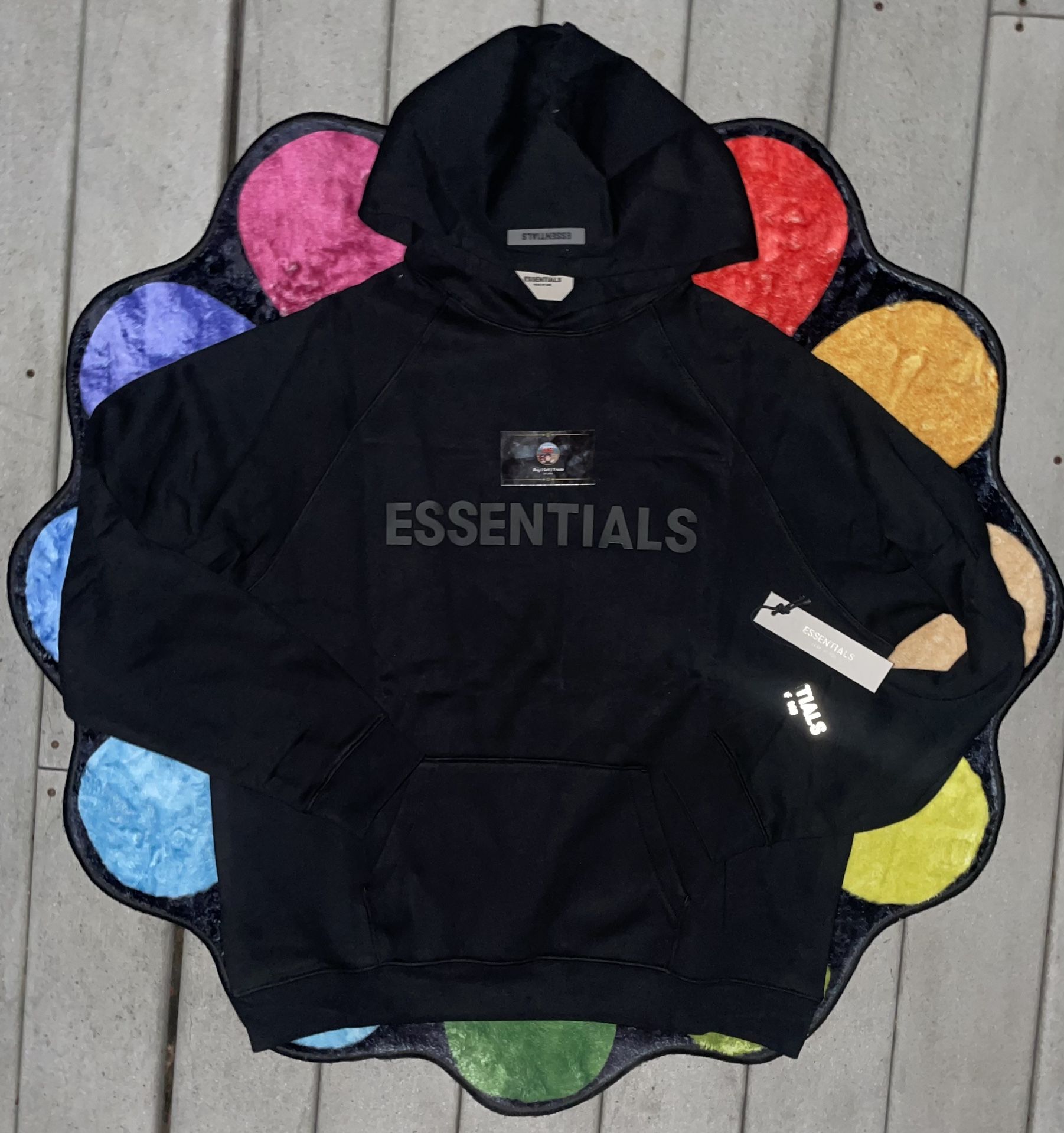 Essentials SS20 “BLACK” Hoodie Size M L