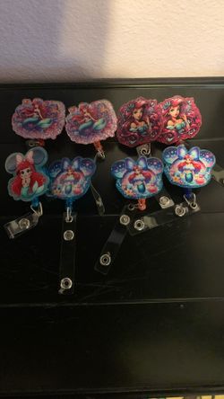 Little Mermaid Badge Reel Holder/work ID