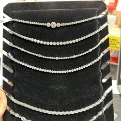 925 Silver CZ Bracelet For $99