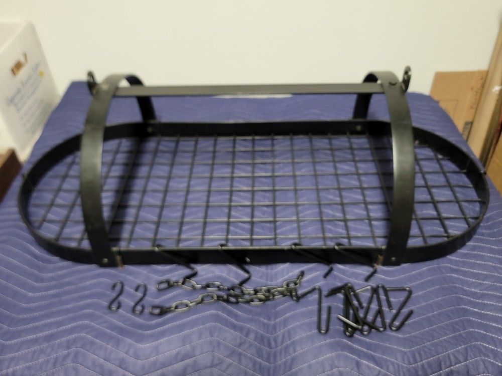 Pots and Pans Ceiling Hanging Rack