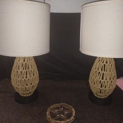 2 Beautiful Bedside lamps 